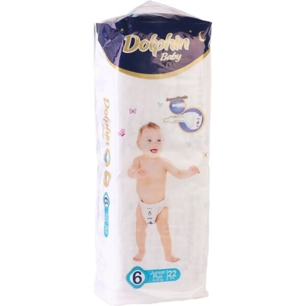

Подгузники Dolphin Baby 6 (15-30 кг), 22 шт.
