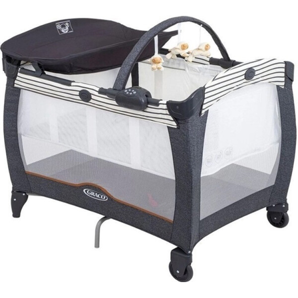 

Манеж Детская кроватка Graco Contour Electra Breton Stripes Серый (9D80BTSEU)