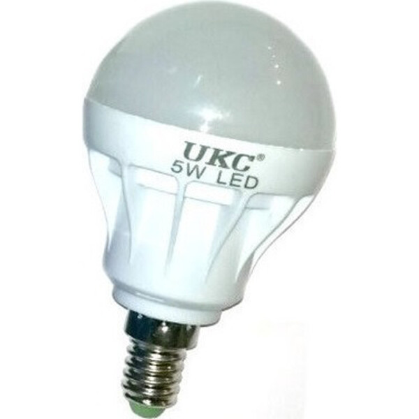 

Лампа светодиодная LED UKC Bulb Light E14 5W Белый (004706)