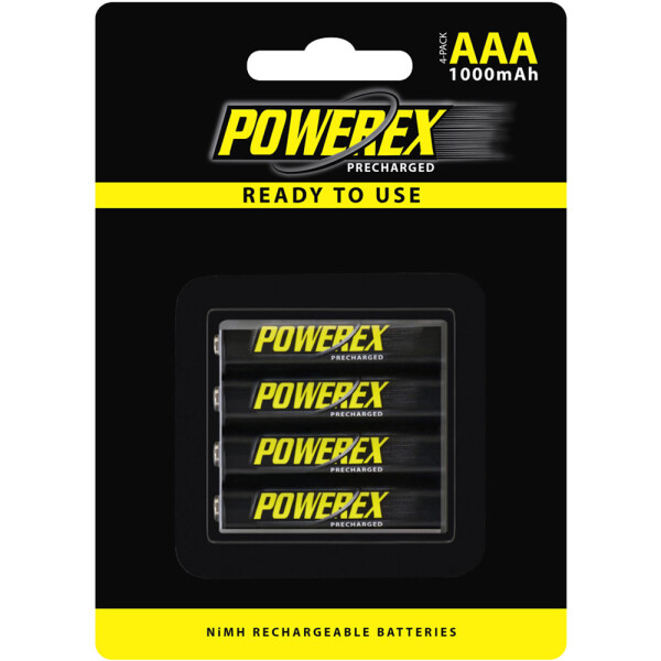 

Аккумуляторы с низким саморозрядом Maha Powerex Precharged AAA 1000mAh 4шт (MHRAAAP4)