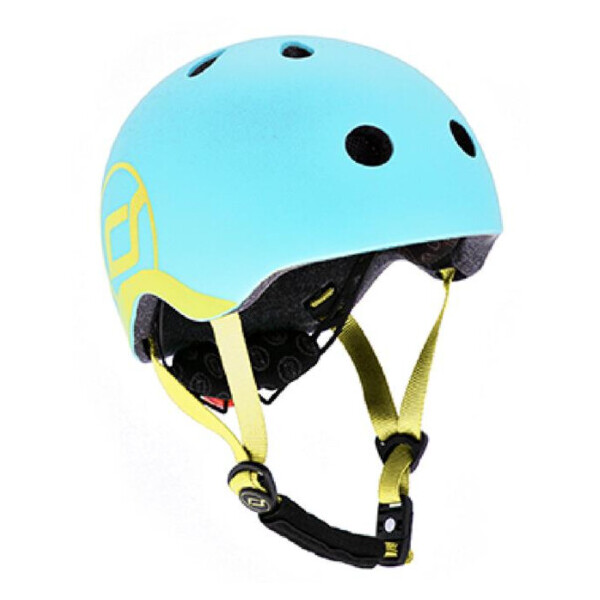

Шлем защитный детский Scoot and Ride, голубика, с фонариком, 51-53см (S/M) (SR-190605-BLUEBERRY)