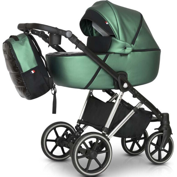

Детская коляска универсальная 3 в 1 Verdi Makan Elektro 04 metalik green, зеленый