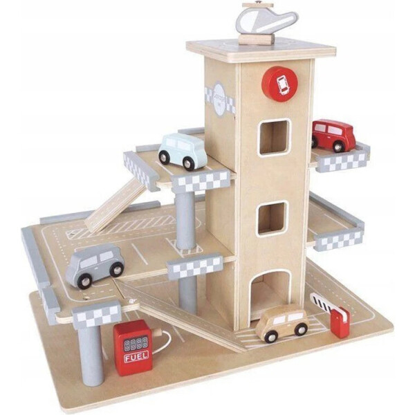 

Деревянный трек с лифтом EcoToys
