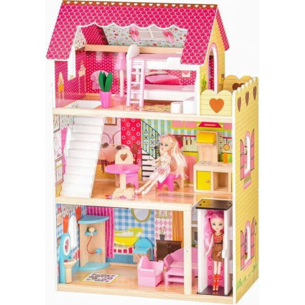 

Кукольный домик Ecotoys Roseberry + лифт