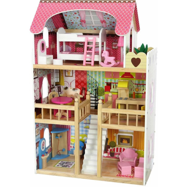 

Кукольный домик Ecotoys Roseberry + 2 куклы