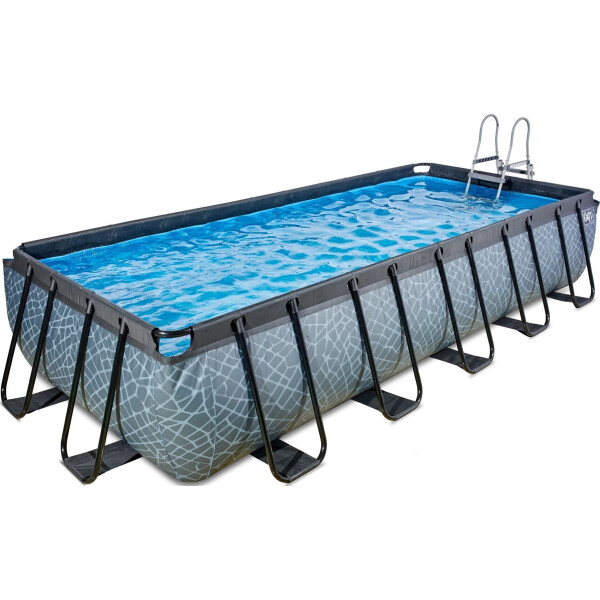 

Бассейн каркасный c куполом EXIT pool Камень 400x200 см прямоугольный серого цвета