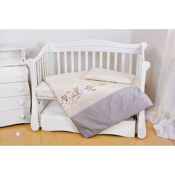 

Комплект постельного белья детский 3 эл Twins Sweet 3053-SW-017, Nice day, бежевый