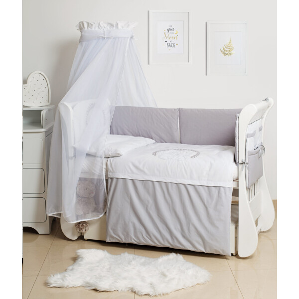 

Комплект постельного белья детский 8 эл Twins Dolce Rabbits 4062-D-010-019 grey