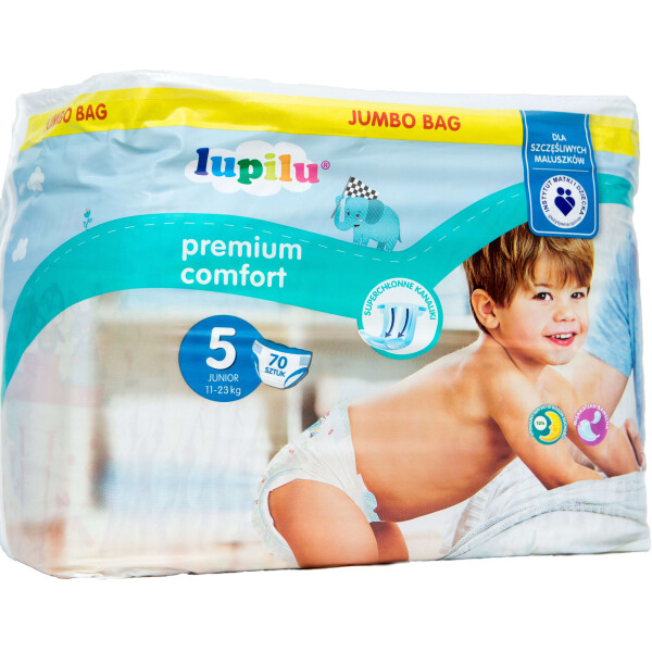 

Подгузники Lupilu Premium comfort Размер 5, 11-23 кг, 70 шт