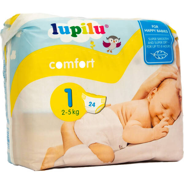 

Подгузники Lupilu Comfort Размер 1, 2-5 кг, 24 шт