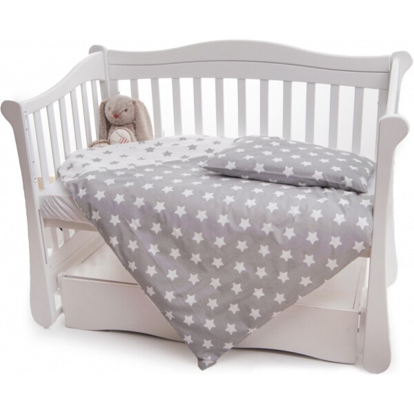 

детский сменный 2 эл Twins Premium 3027-P-063, Звездочка серая, белый - серый