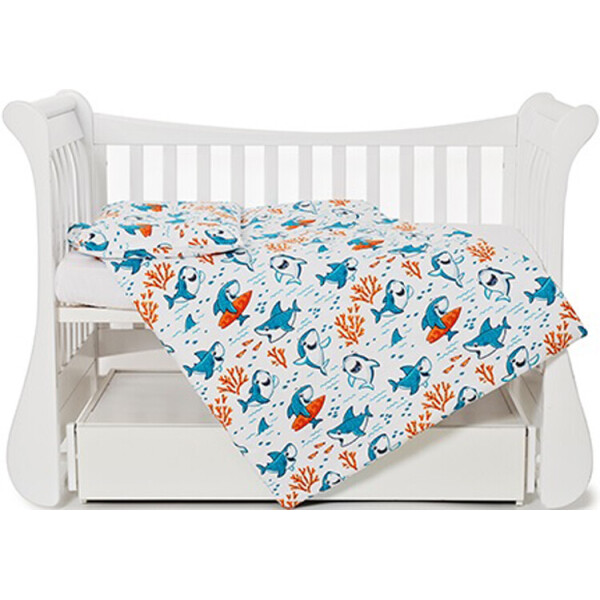 

детский сменный 3 эл Twins Comfort line 3054-C-057, акулки, голубой