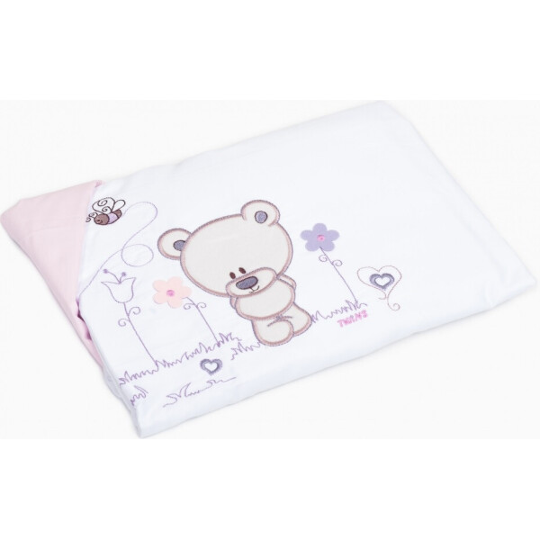 

Комплект постельного белья детский 3 эл Twins Evo Лето 3068-A-017, white - pink