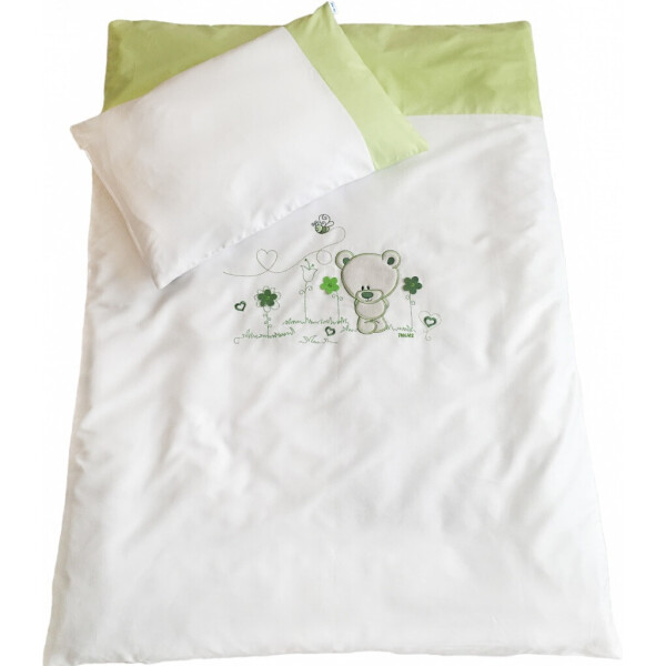 

Комплект постельного белья детский 3 эл Twins Evo Лето 3068-A-018, white - green