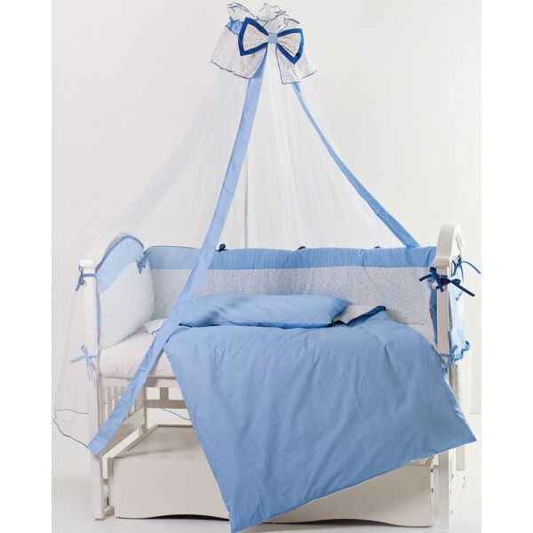 

Комплект постельного белья детский 8 эл Twins Premium Starlet 4028-P-024, dark blue