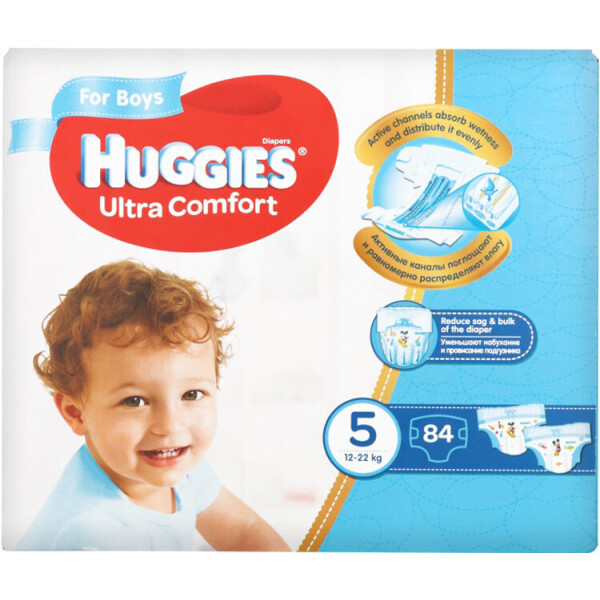 

Подгузники Huggies Ultra Comfort Box (5) Boy 84 шт (5029053547855)