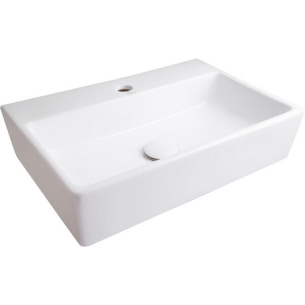 

Умывальник Q-tap Nando WHI 414/F008 с донным клапаном, QT12115711W