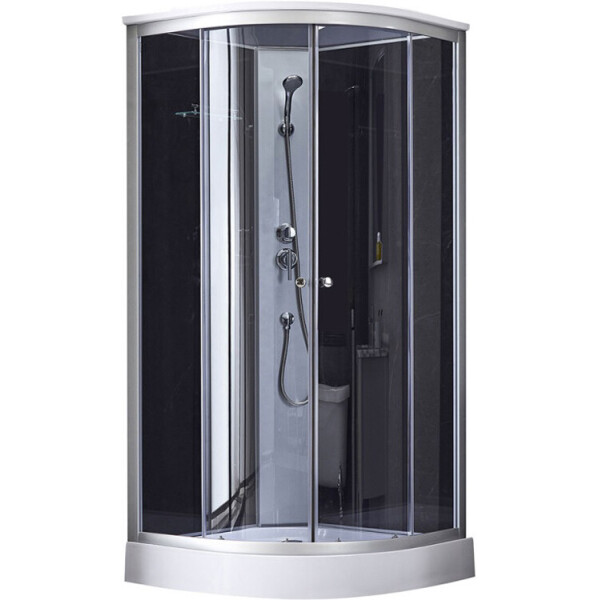 

Душевой бокс Q-tap SB9090.1 SAT (Black/Grey), QTSB90901SATBG