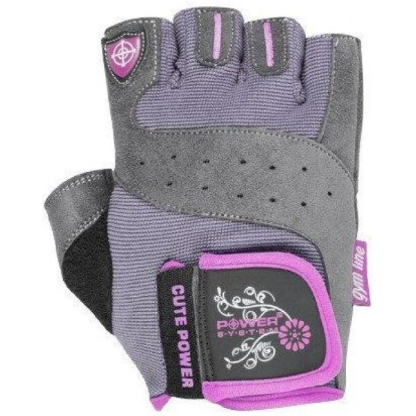 

Перчатки для фитнеса и тяжелой атлетики Power System Cute Power PS-2560 женские Pink XL