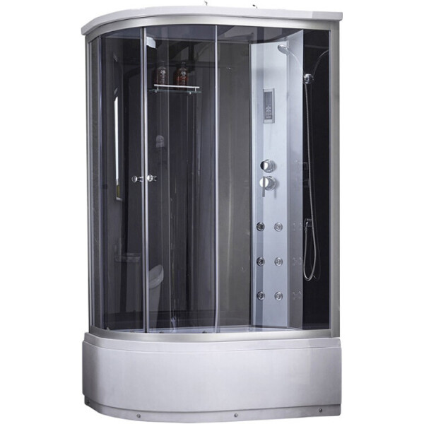 

Гидромассажный бокс Q-tap SBM12080.2R SAT (Black/Grey), QTSBM120802RSATBG