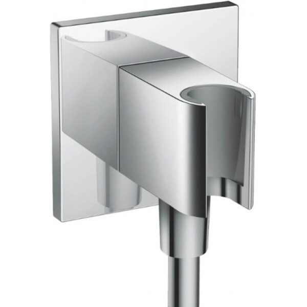 

Шланговое подсоединение от бренда Hansgrohe с латуни, серий Fixfit Porter Square 26486000, цвет-хром
