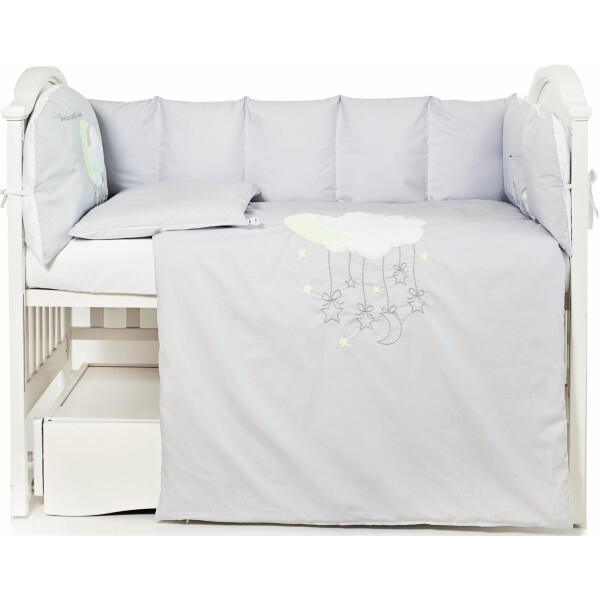 

Постельный комплект 6 эл Twins Babycentre & Twins Moonlight 4011-BTMO-10 grey