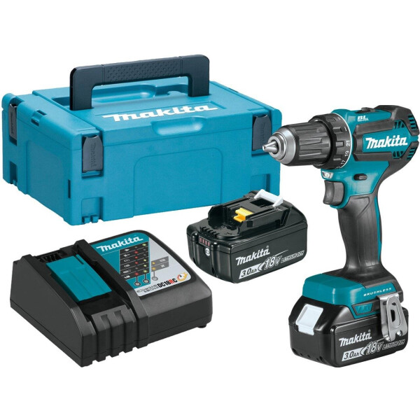 

Аккумуляторная дрель-шуруповерт Makita DDF485RFJ LXT + 2 АКБ 3 Ah + З/У + кейс Makpac (18В, 50/27 Нм) электрический ручной бесщеточный шуруповерт (4102)