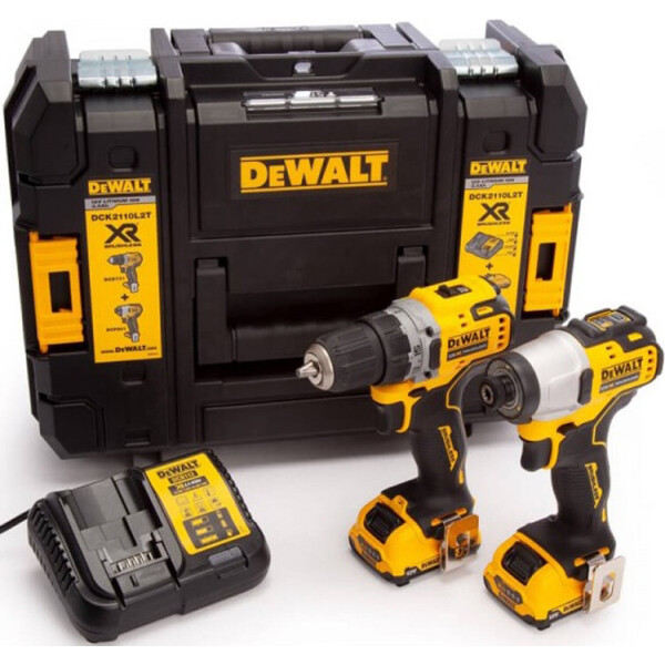 

Набор из двух аккумуляторных инструментов DeWALT DCK2110L2T