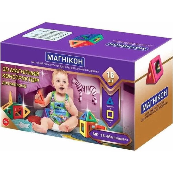 

3D магнитный конструктор МАГНІКОН, 16 дет. МАГНІКОША
