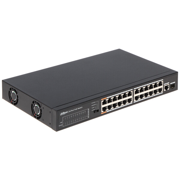

24-портовый управляемый POE коммутатор DH-PFS3125-24ET-190