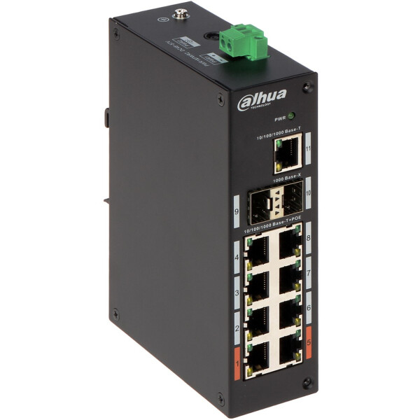 

8-портовый неуправляемый гигабитный PoE коммутатор DH-PFS3211-8GT-120