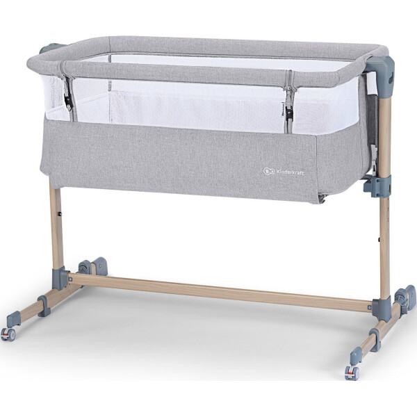 

Приставная кроватка-люлька Kinderkraft Neste Air Grey Wood (KKLNEAIRGRY00W)