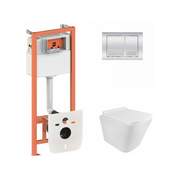 

Набор Qtap Инсталляция 3 В 1 Nest Qt0133M425 С Панелью Смыва Квадратной Qt0111M06028Crm + Унитаз С Сиденьем Tern Qt1733052Erw