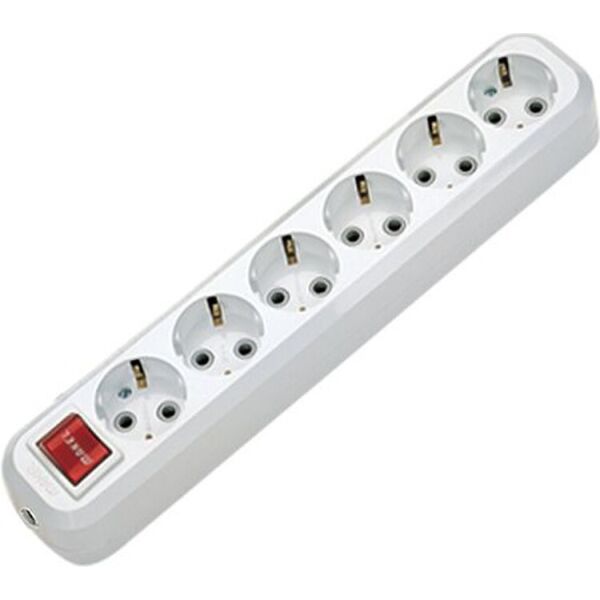 

Колодка Makel с заземлением 6 гн. белый MGP231