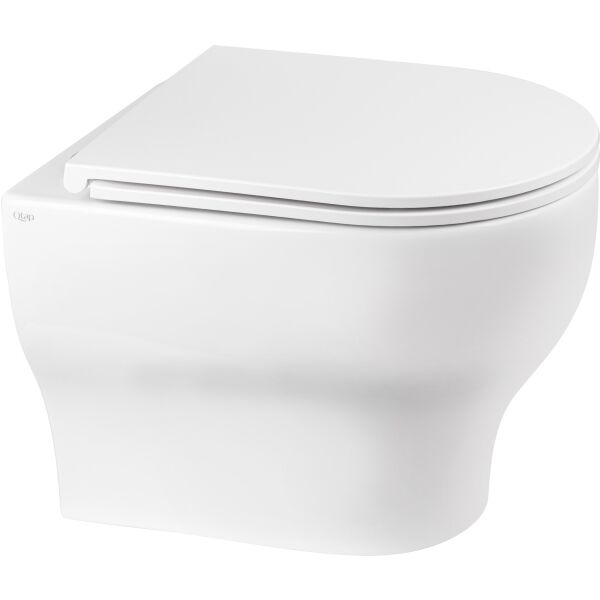 

Унитаз подвесной Qtap Aries безободковый с сиденьем Slim Soft-close QT0333063ERW