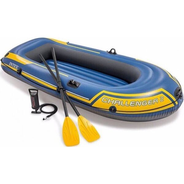 

Двухместная надувная лодка Intex 68367 (236 х 114 х 41 см) Challenger 2 Set + Пластиковые весла и ручной насос