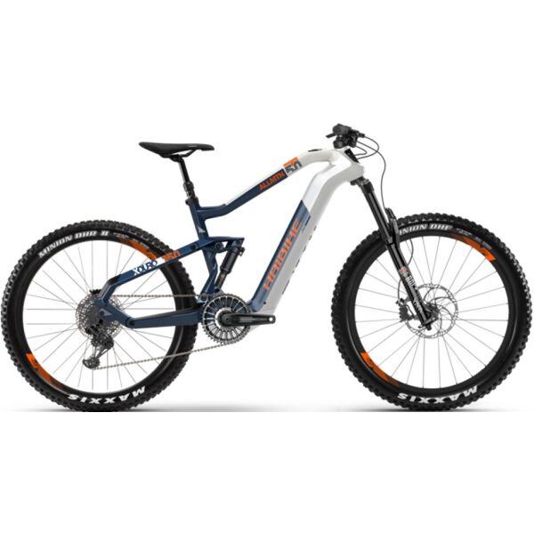 

Электровелосипед HAIBIKE XDURO AllMtn 5.0 Carbon FLYON i630Wh 11 s. NX 27.5", рама М, бело-сине-оранжевый, 2020