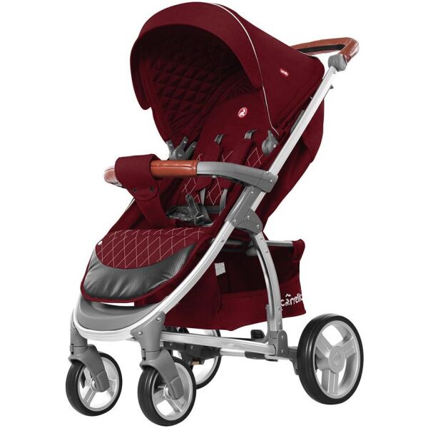 

Коляска прогулочная с большим капюшоном CARRELLO Vista CRL-8505 Ruby Red в льне +дождевик