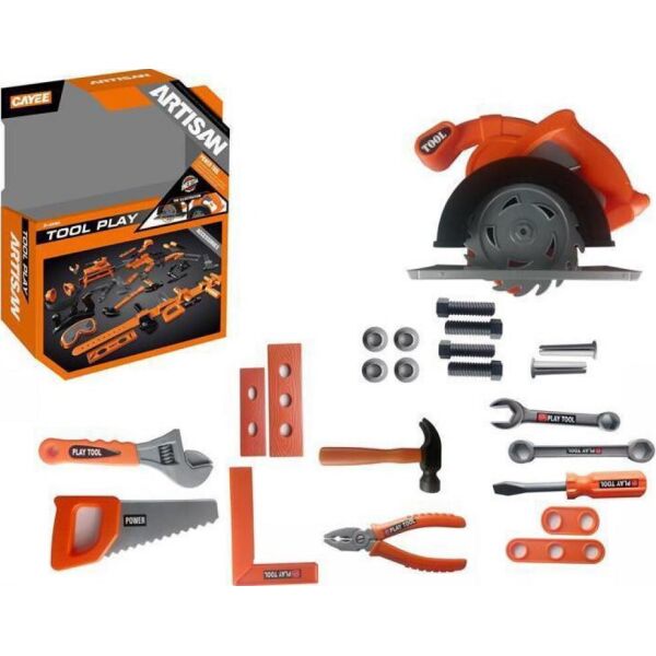 

Игрушечные инструменты TOOL SET Пила циркулярная с набором инструментов, 23 шт (KY1068-113F)