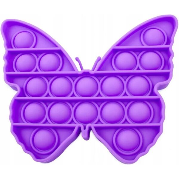 

Игрушка антистресс Pop it силиконовая для детей (фиолетовая бабочка)