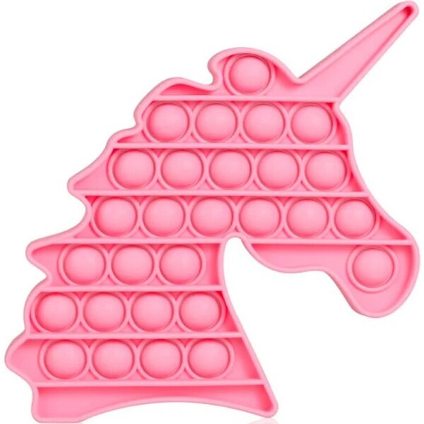 

Игрушка антистресс Pop it силиконовая для детей (розовый единорог)