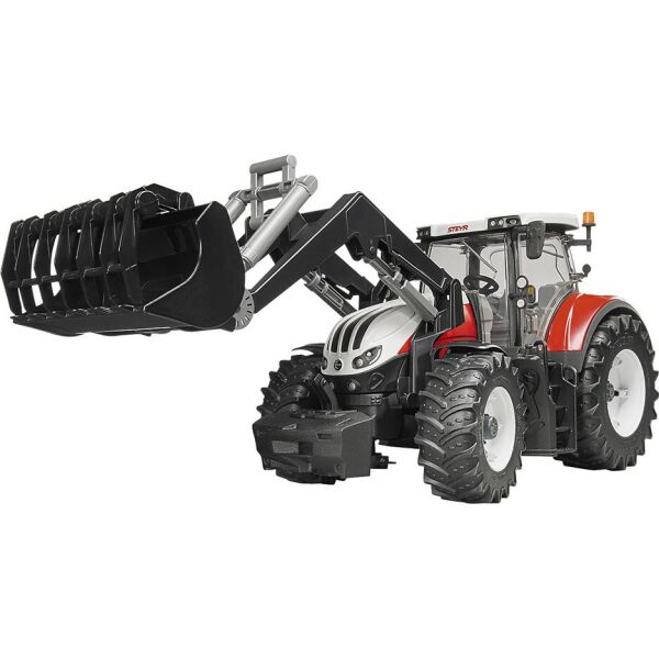 

Трактор BRUDER Steyr 6300 Terrus с погрузчиком красно-белый, М1:16 (03181)
