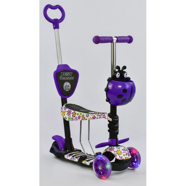 

Самокат 5 в 1 Best Scooter Flowers 97240 Purple (97240)