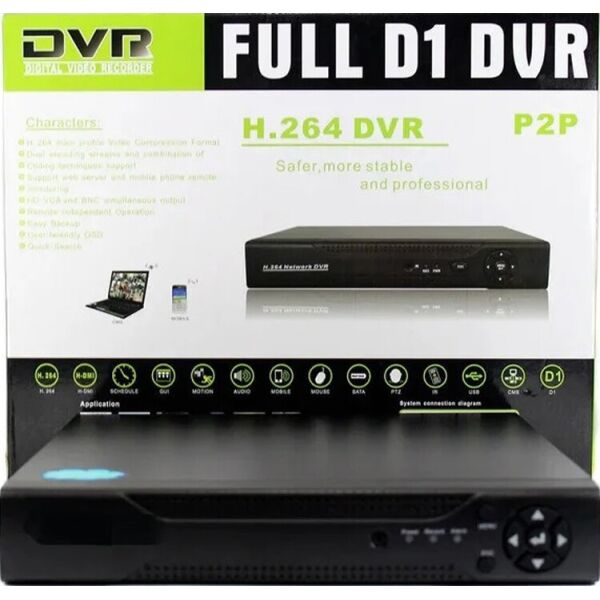 

Регистратор DVR на 4 камеры 6604