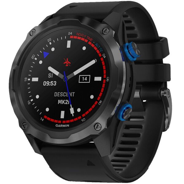 

Смарт-часы Garmin Descent Mk2i Titanium Carbon Grey DLC с черным ремешком