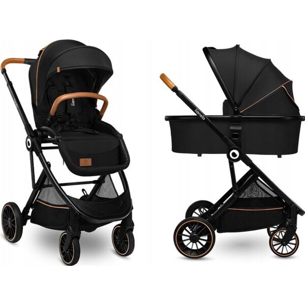 

Универсальная коляска 2 в 1 Lionelo RIYA BLACK ONYX