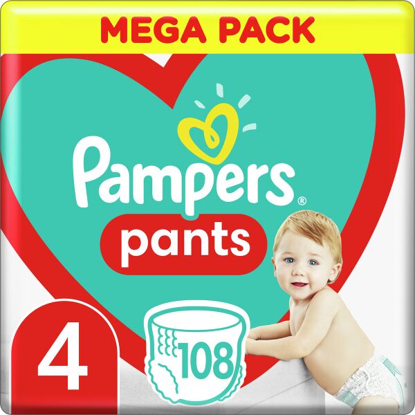 

Подгузники - трусики Pampers Pants Размер 4 (9-15 кг), 108 шт (8006540069448)
