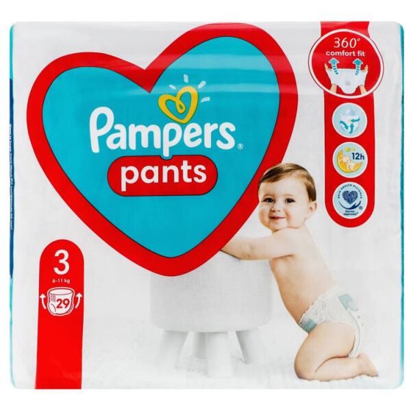 

Подгузники - трусики Pampers Pants Размер 3 (6-11 кг), 29 шт (8006540067710)
