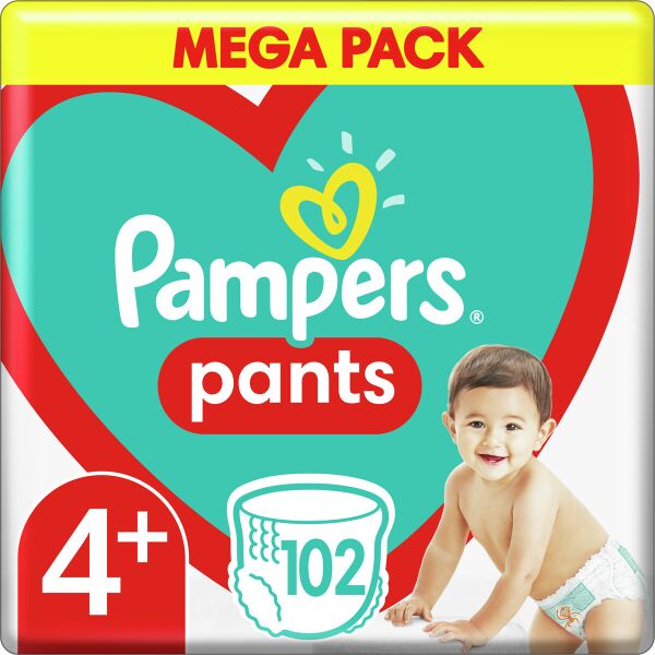 

Подгузники - трусики Pampers Pants Размер 4+ (9-15 кг), 102 шт (8006540069479)