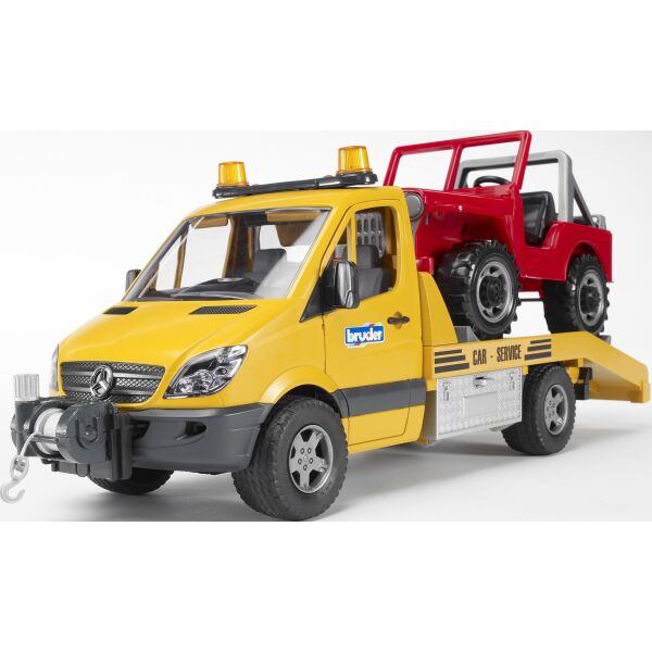 

Эвакуатор Bruder Mercedes-Benz Sprinter c джипом (02535)
